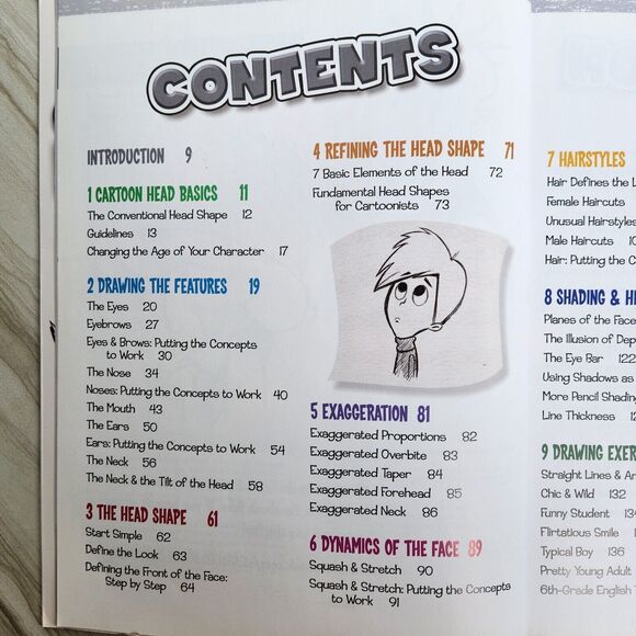 Cartoon Faces: How to Draw Heads, Features & Expressions by Hart, Christopher - Picture 5 of 10